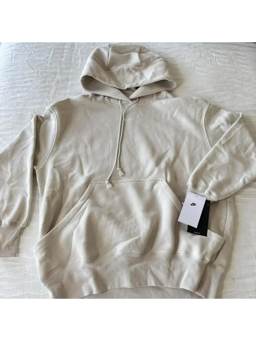 Nike Women's Cream and White Hoody